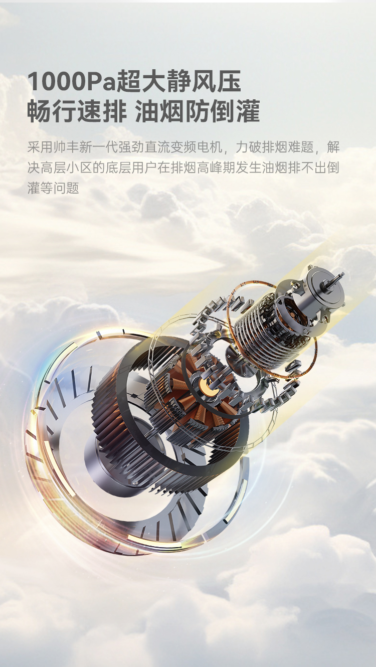 帥豐天機3消毒柜款（白）集成灶