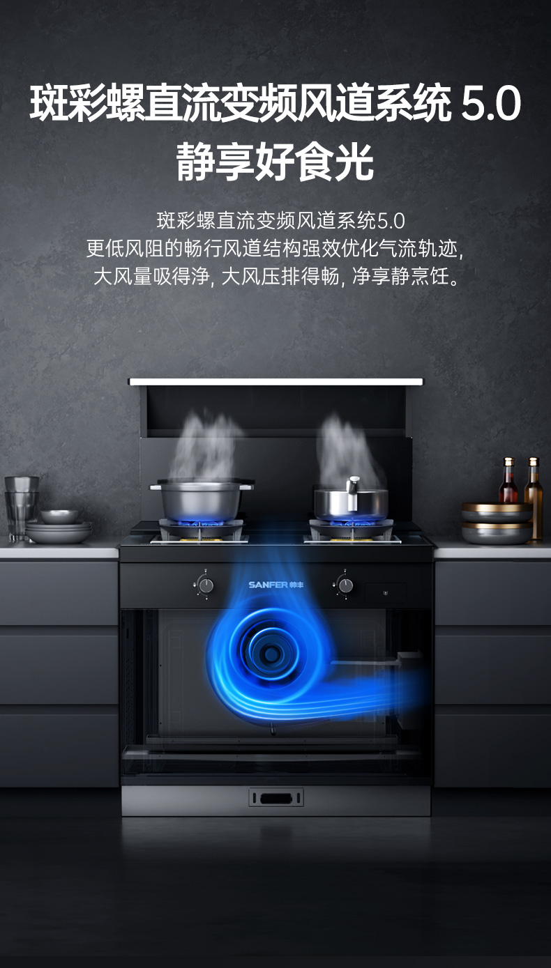 帥豐T1蒸烤一體集成灶