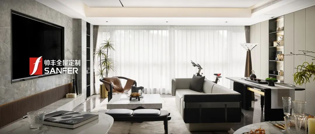 帥豐全屋高定 | 129㎡現(xiàn)代灰色系，盡顯優(yōu)雅高級(jí)品味