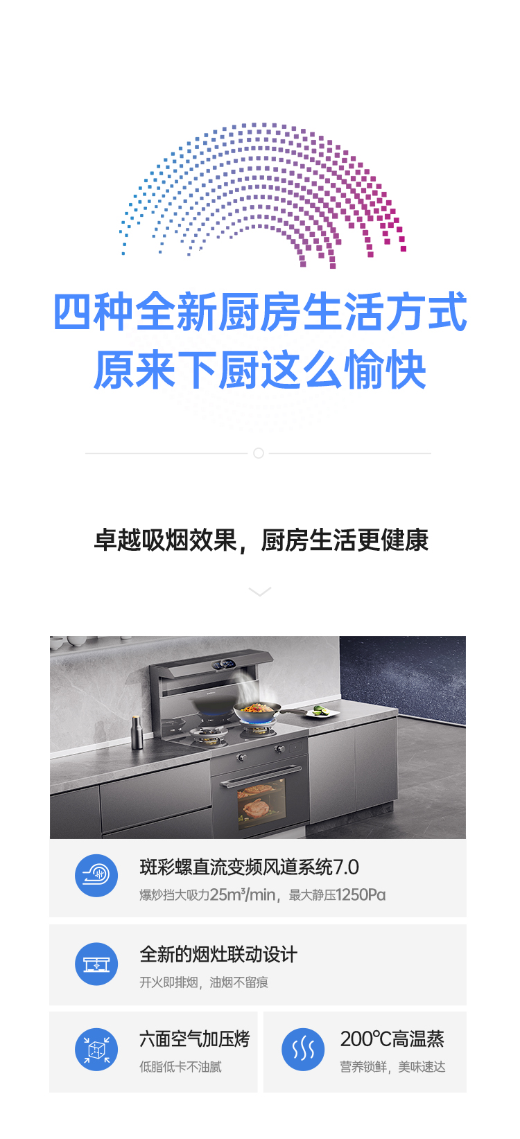 帥豐時空S5蒸烤一體集成灶