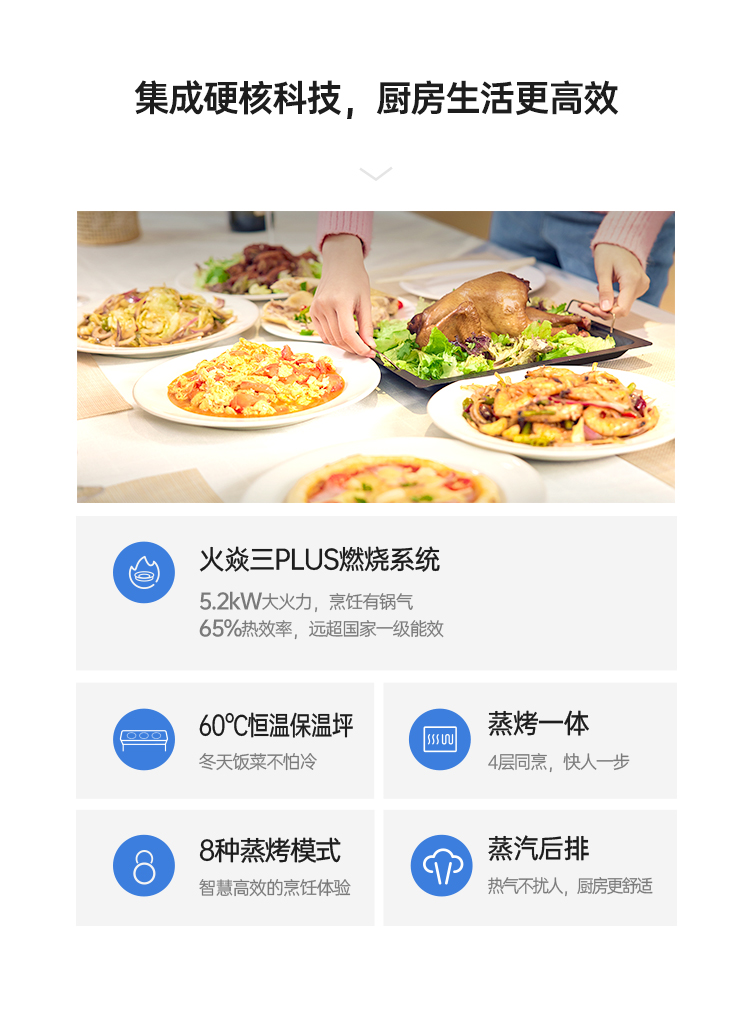 帥豐時空S5蒸烤一體集成灶