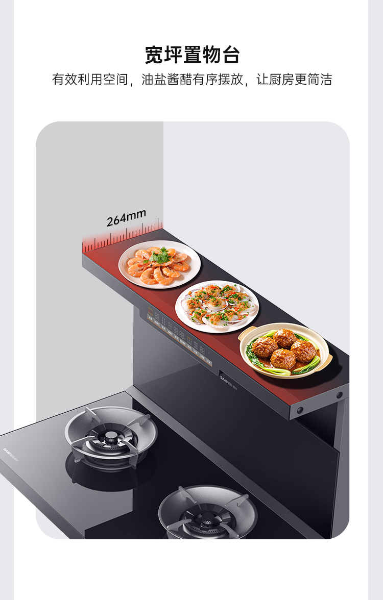 帥豐理想L3左蒸右消毒集成灶