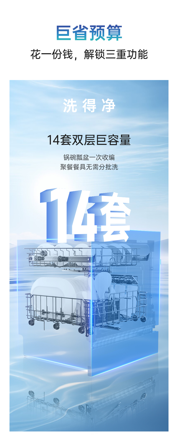 帥豐W55集成洗碗機