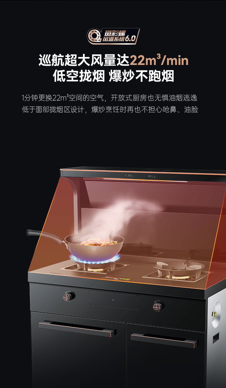 帥豐星辰X1雙子星蒸烤獨立(100S)集成灶