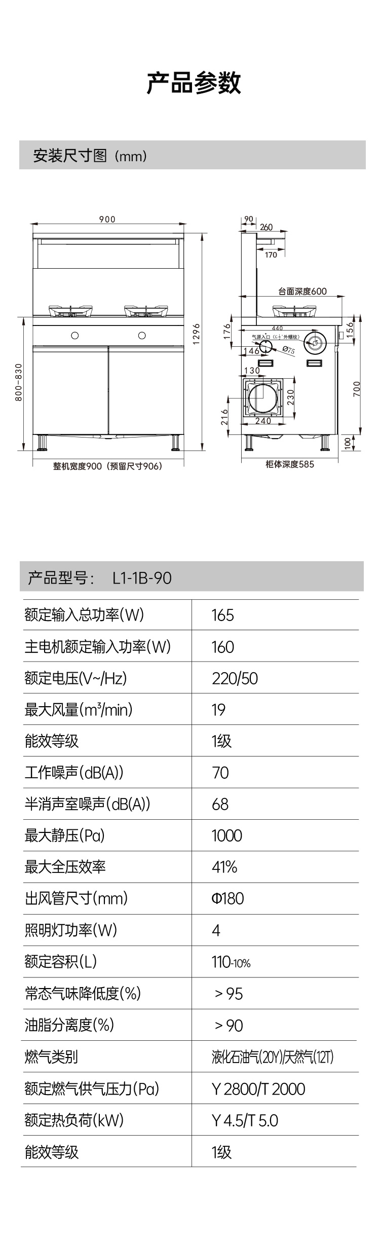 帥豐理想L1儲物柜款集成灶
