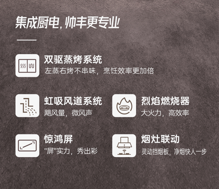 帥豐Z6 筑·夢(mèng) 蒸烤獨(dú)立集成烹飪中心