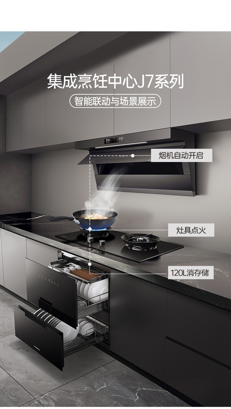 帥豐颶風(fēng)J7套系（預(yù)售）集成烹飪中心